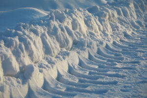snow plowed road
